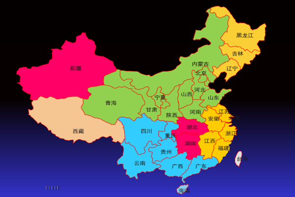 中国地图